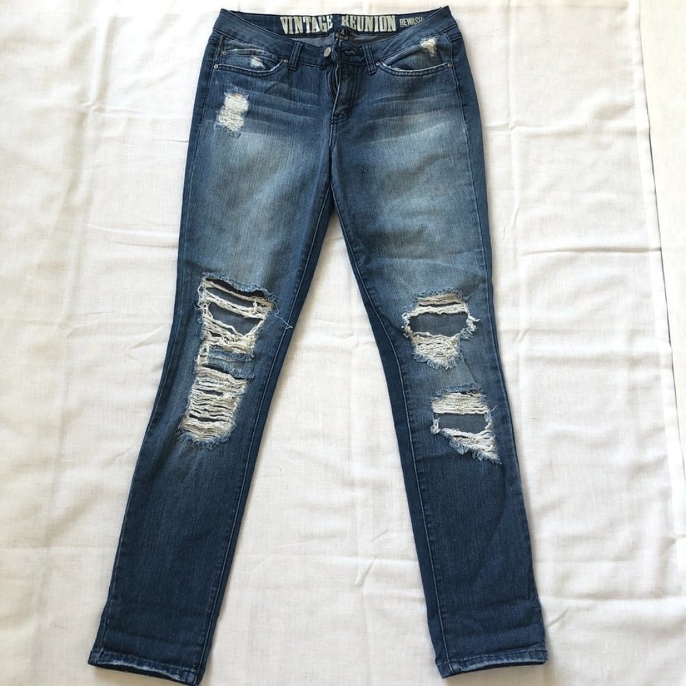 Distressed Vintage Reunion Jeans